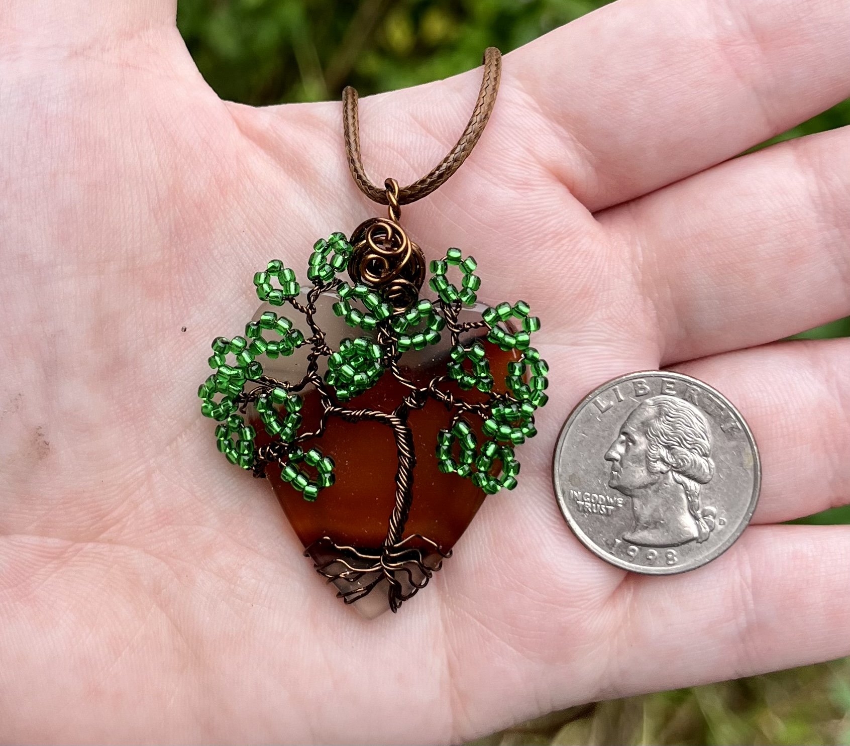 Montana Agate Tree Pendant