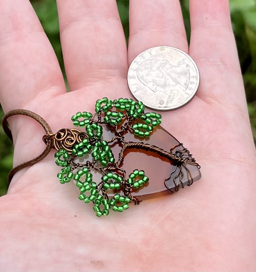 Montana Agate Tree Pendant