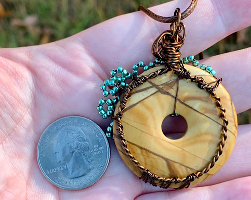 Picture Jasper Tree Pendant