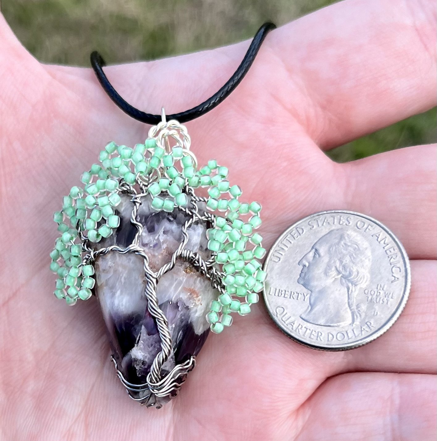 Amethyst Tree Pendant