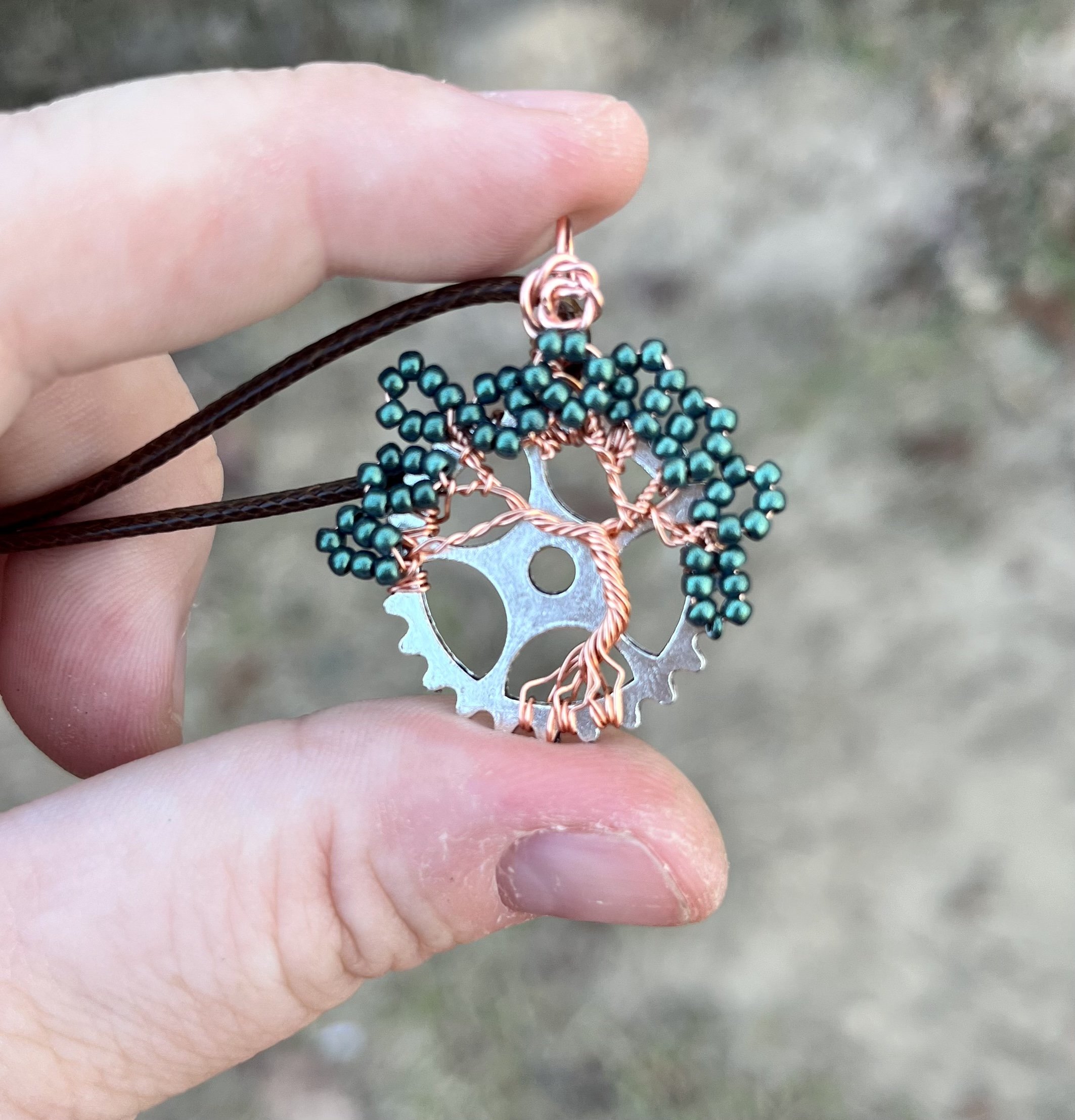 #5 Gear Tree Pendant