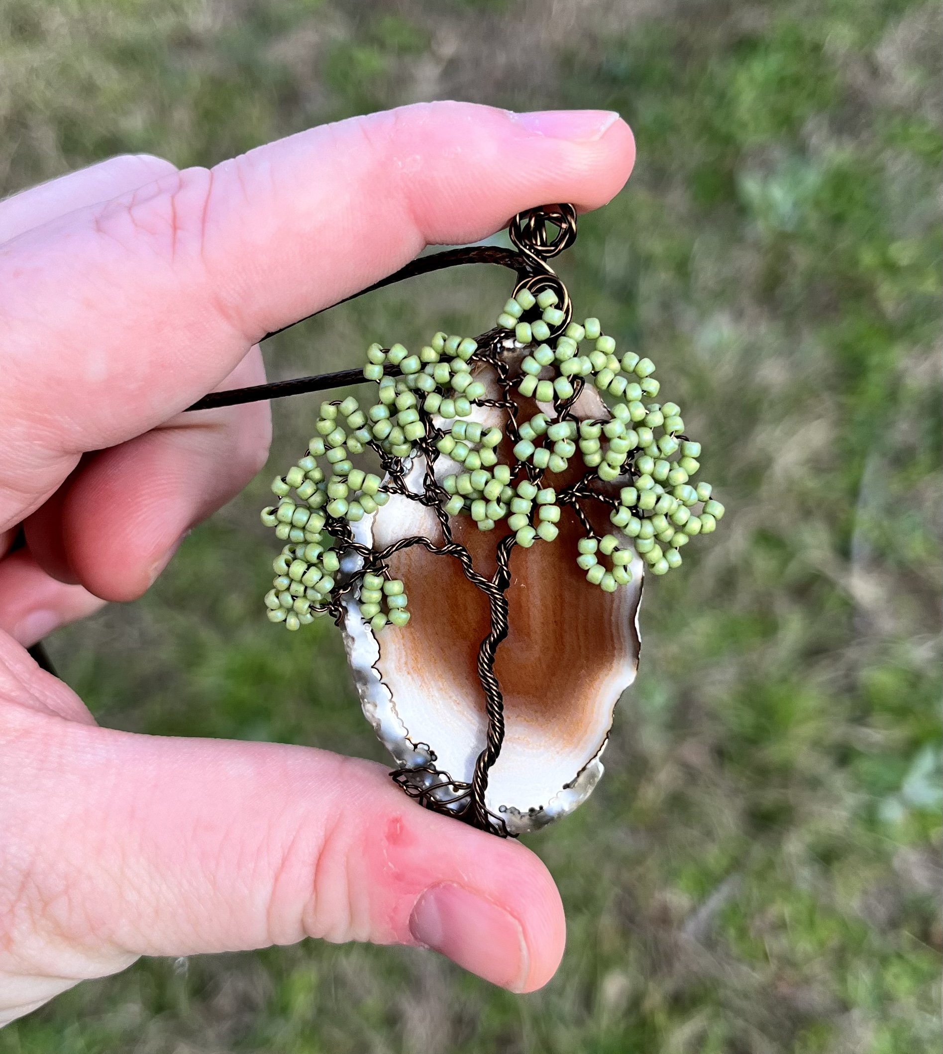 Agate Tree Pendant
