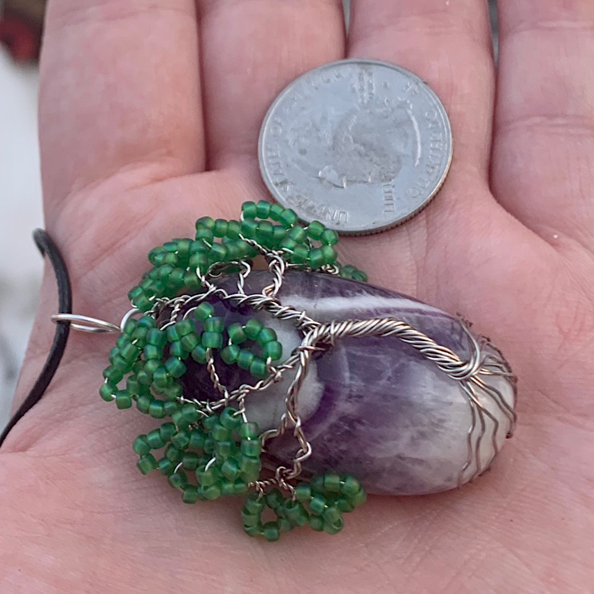 Amethyst Tree Pendant
