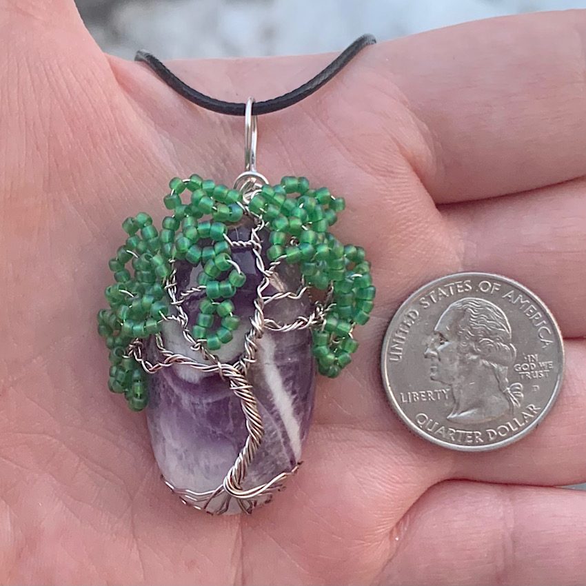 Amethyst Tree Pendant