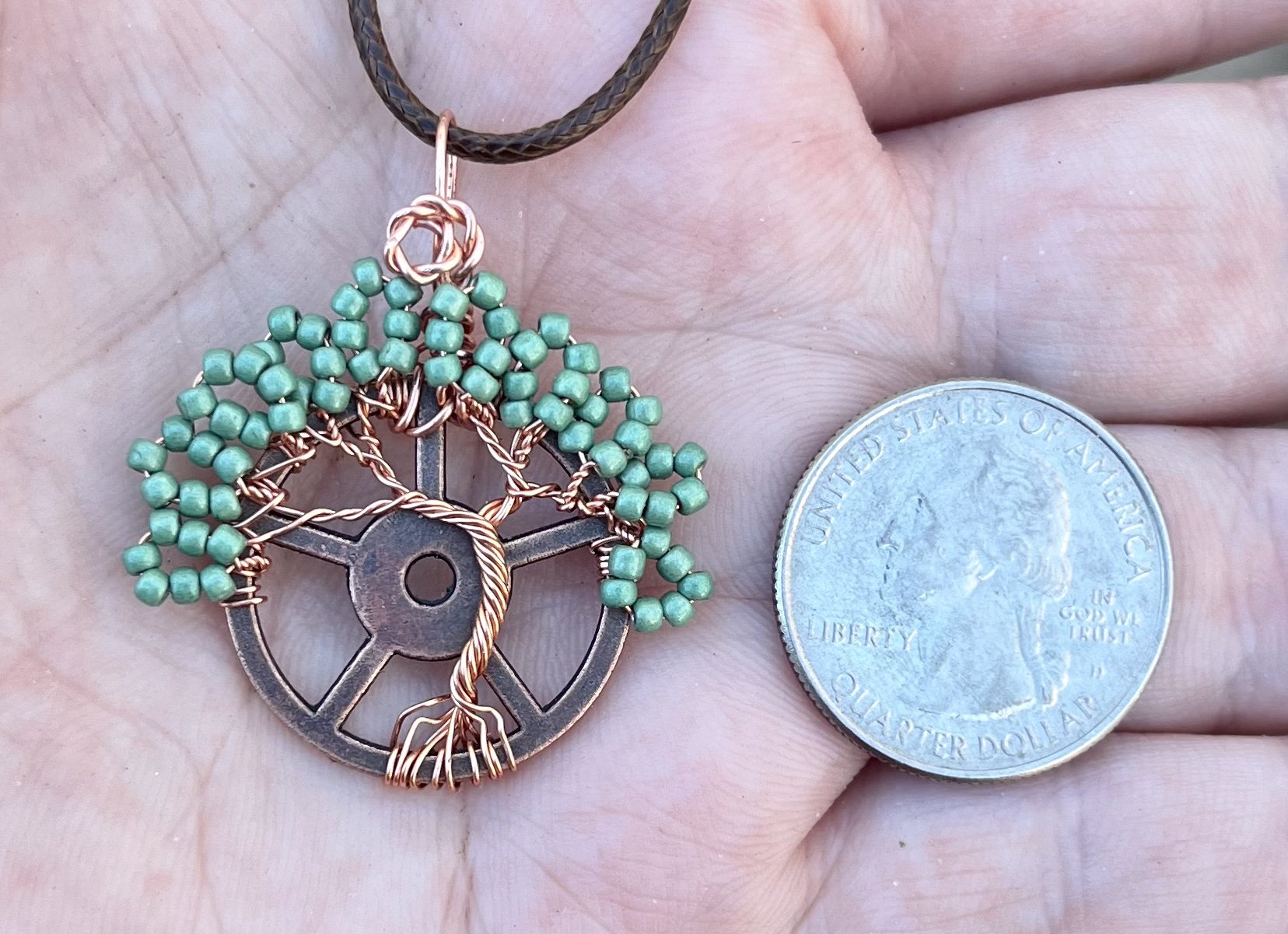 #4 Gear Tree Pendant
