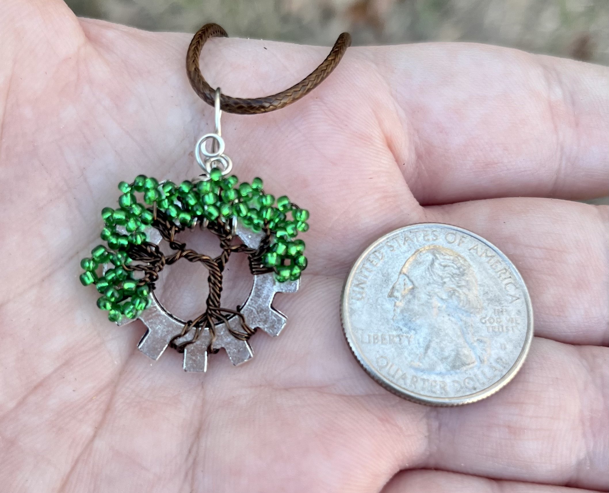 #2 Gear Tree Pendant