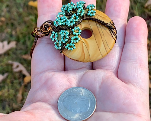 Picture Jasper Tree Pendant