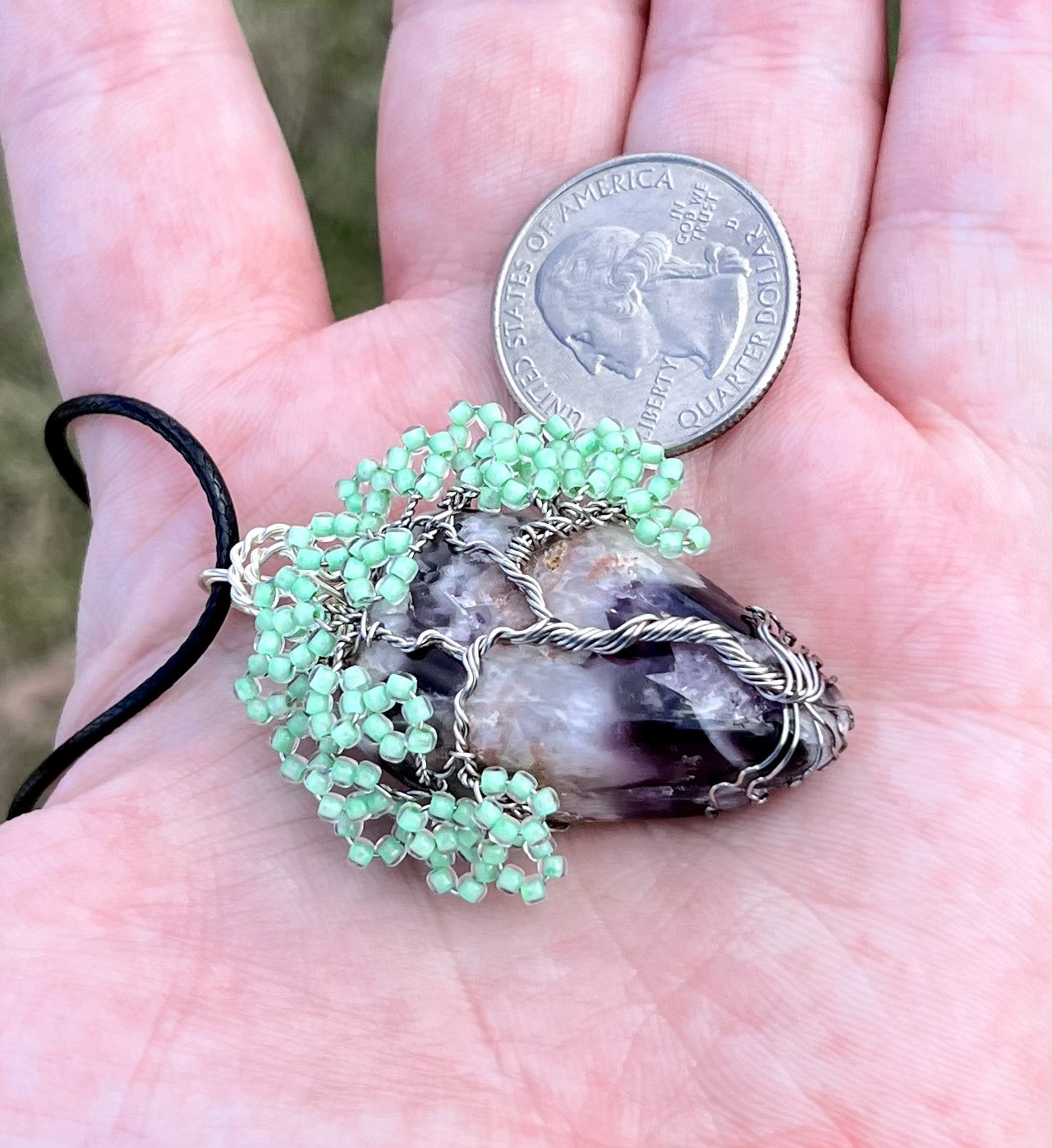 Amethyst Tree Pendant