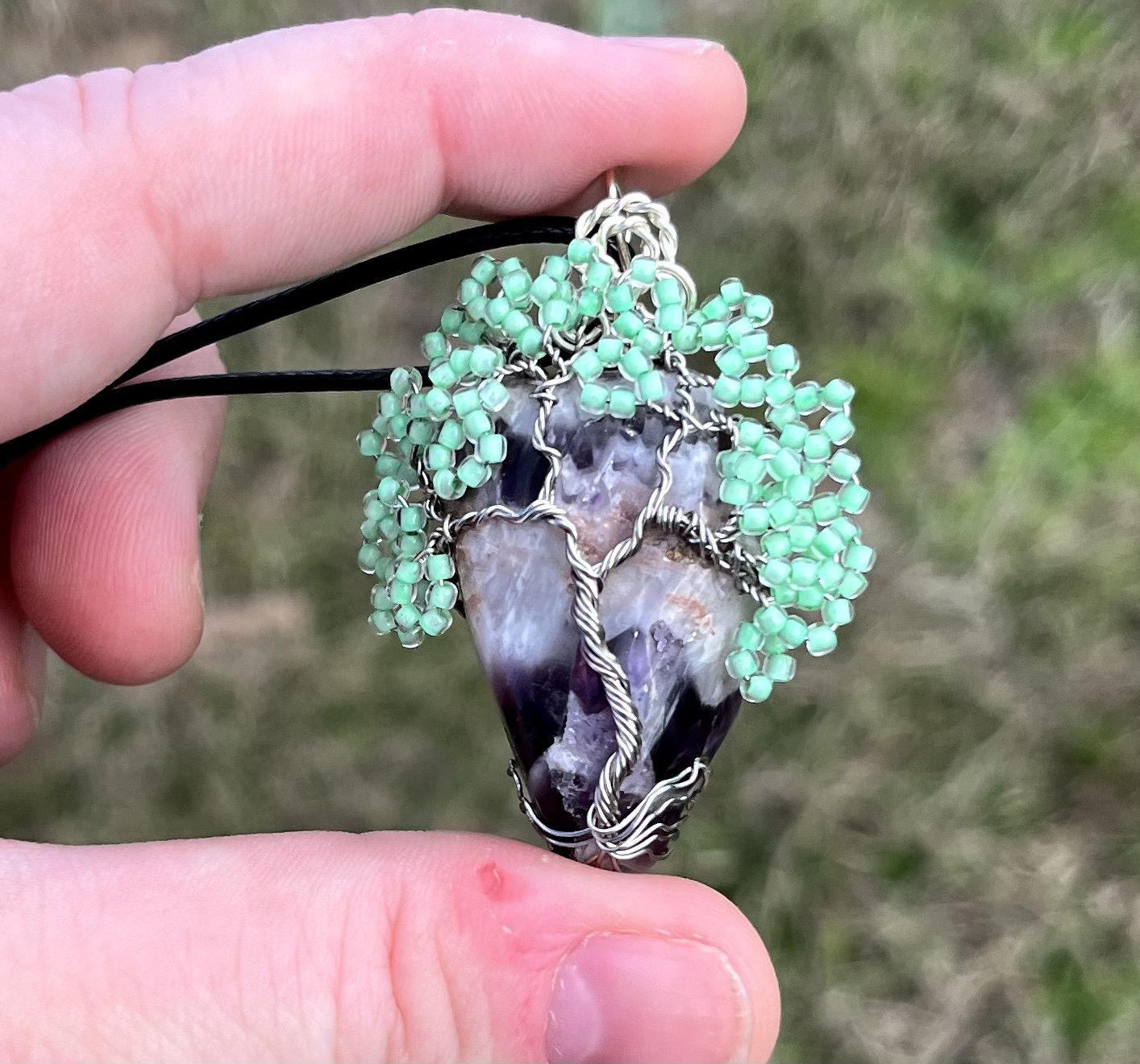 Amethyst Tree Pendant