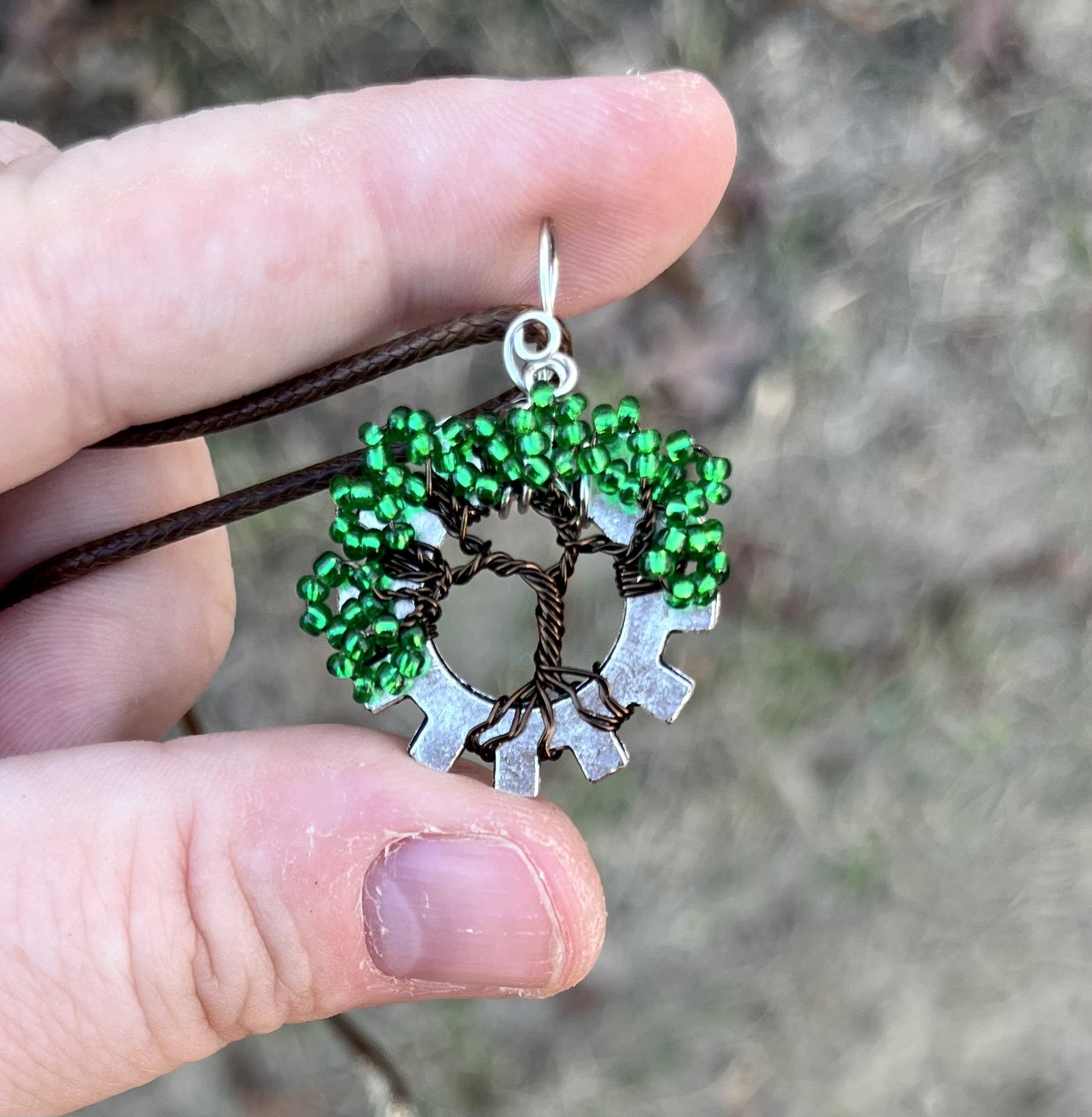 #2 Gear Tree Pendant