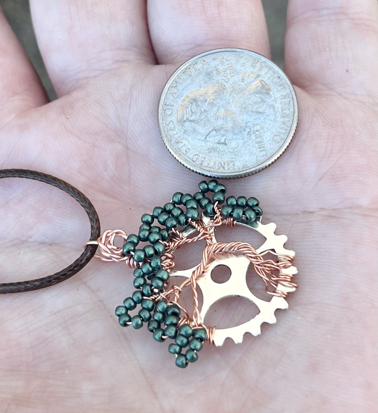#5 Gear Tree Pendant