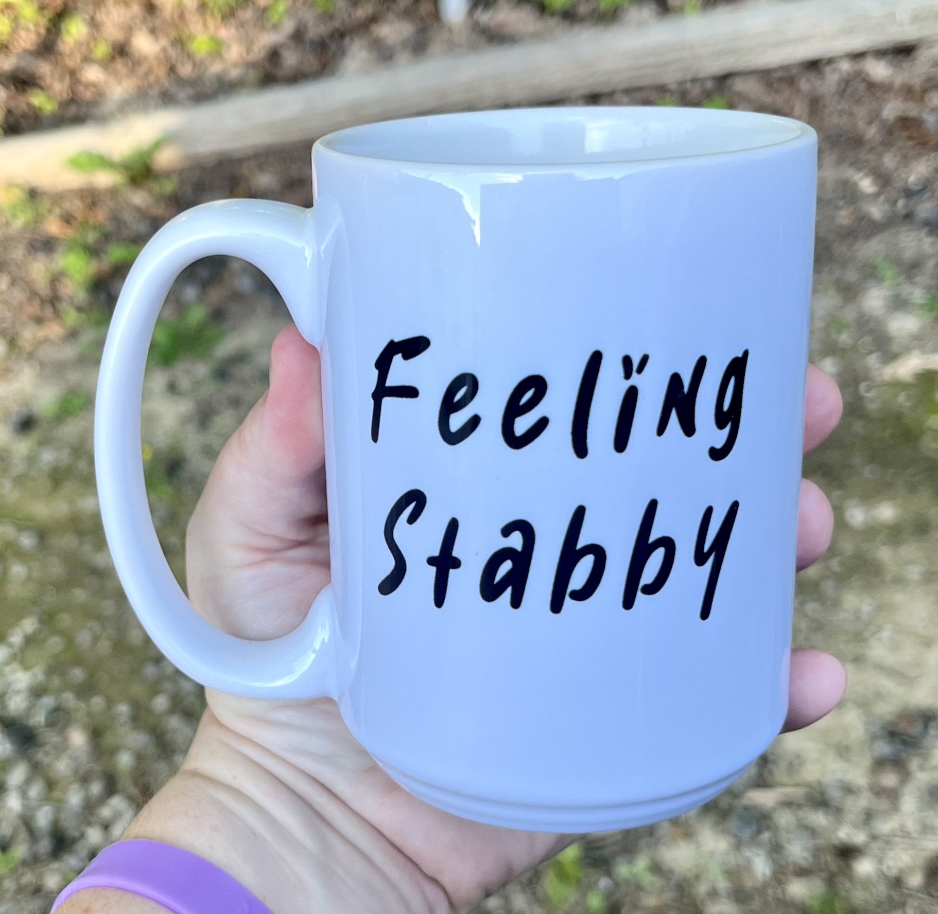 11 oz Sublimated Feeling Stabby Lesbian Mug