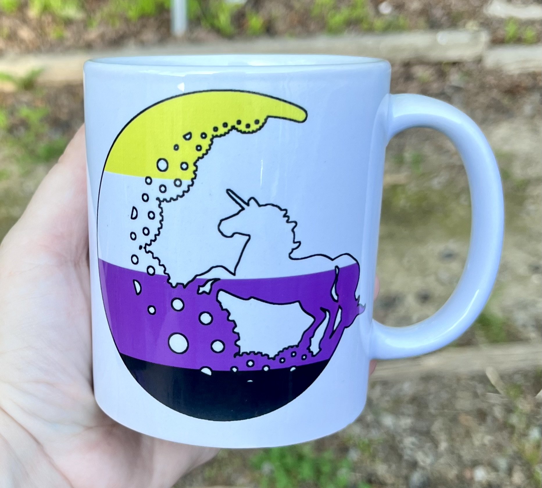 11 oz Sublimated Feeling Stabby Non-Binary Mug