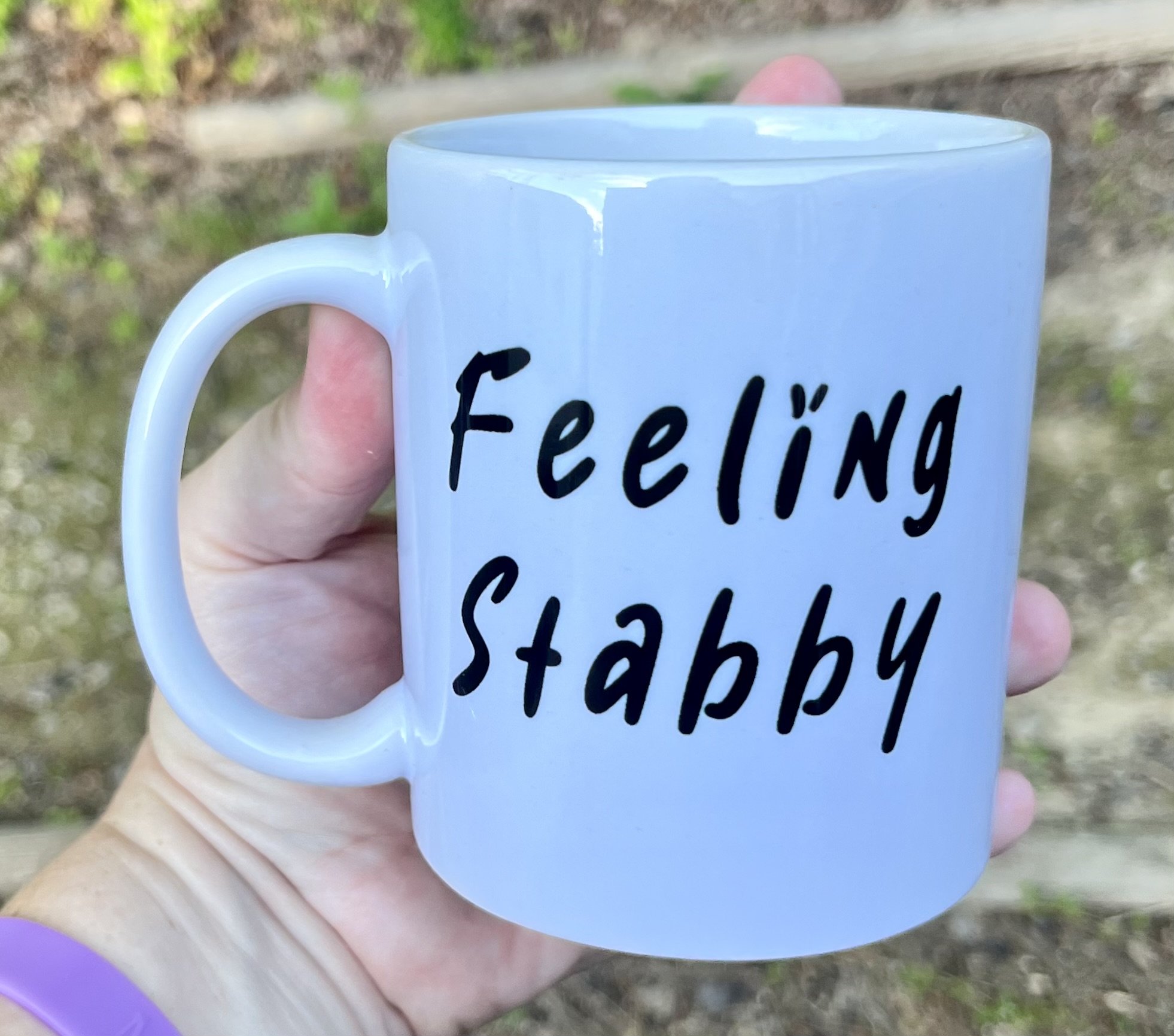 11 oz Sublimated Feeling Stabby Rainbow Mug